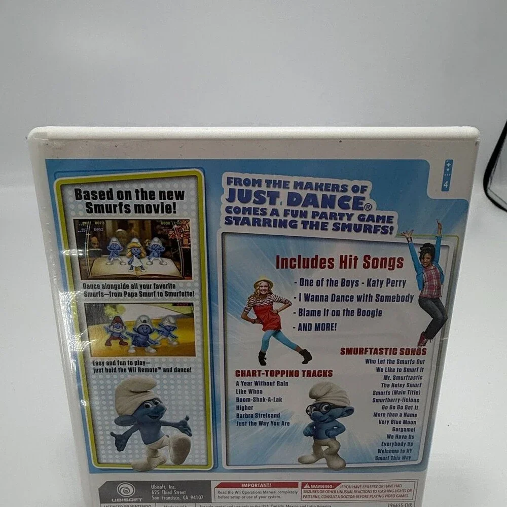 The Smurfs Dance Party Wii (Nintendo Wii, 2011) Complete W/ Manual